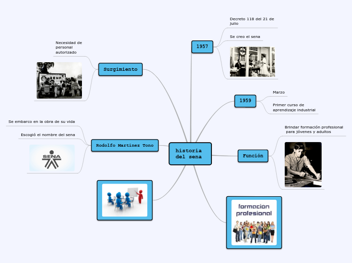 Historia Del Sena Mind Map